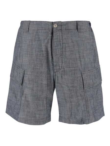 Pantaloni C.P. Company C.P. Company Cargo Shorts In Chambray GREY Barbati (BM 17458707) 1