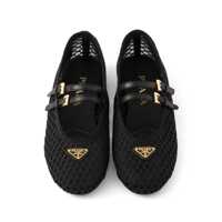 Balerini Prada Dama - Balerini Prada Prada Mesh Fabric Ballerinas Black Femei (BM 17458812) - B-mall.ro