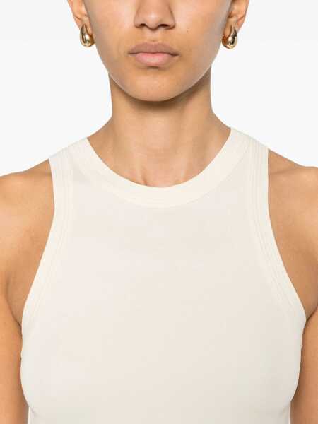 Topuri TOTME TOTEME Sleeveless Top Beige Femei (BM 17459079) 5
