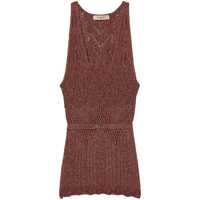 Topuri Twinset Brown Lurex Top Femei