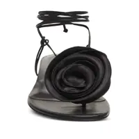 Sandale Magda Butrym Dama - Sandale Magda Butrym Magda Butrym Wrap Around Flat Flower Sandals Shoes Black Femei (BM 17460648) - B-mall.ro