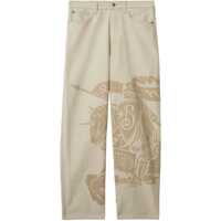 Blugi Burberry Beige Cotton Denim Jeans Barbati