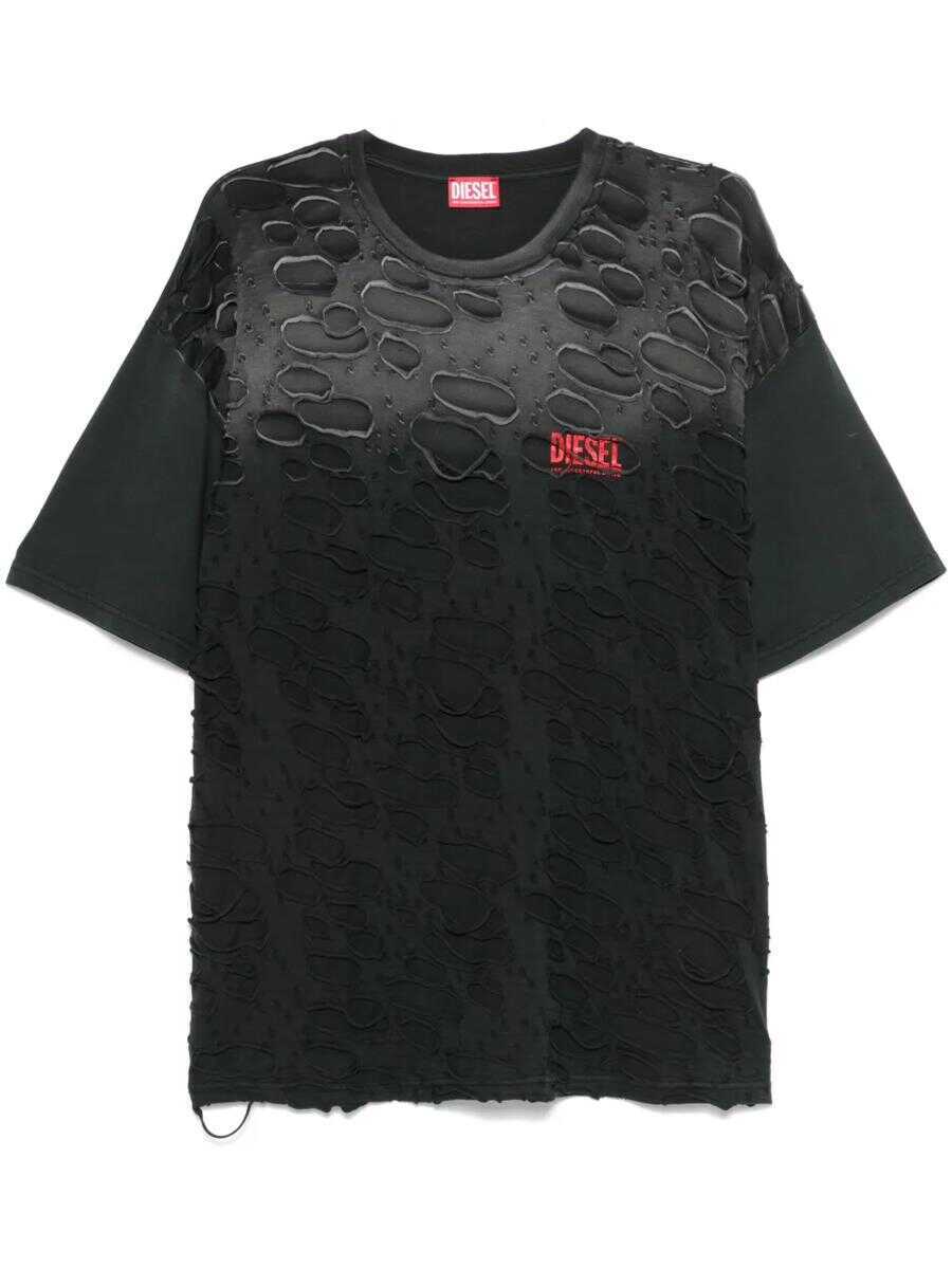 Tricouri Diesel Diesel Distressed T-Shirt Black Barbati (BM 17461695) 1