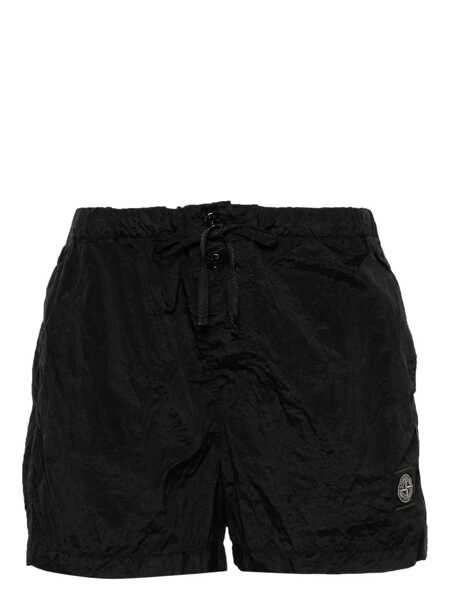 Sorturi de baie Stone Island Stone Island Nylon Swim Shorts Black Barbati (BM 17462034) 1