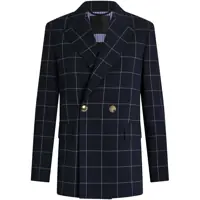 Sacouri Liu Jo Navy Blue Double-Breasted Blazer Femei