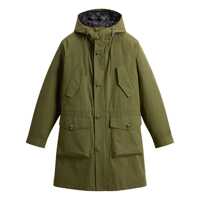 Geci Parka Woolrich Mountain Cloth Hooded Parka Barbati