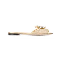 Sandale Dolce & Gabbana Rainbow Flat Lace Sandals Femei