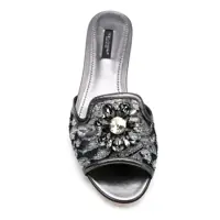 Sandale Dolce & Gabbana Dama - Sandale Dolce & Gabbana Dolce & Gabbana Rainbow Flat Lace Sandals SILVER Femei (BM 17462733) - B-mall.ro