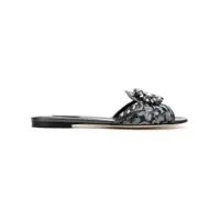 Sandale Dolce & Gabbana Rainbow Flat Lace Sandals Femei