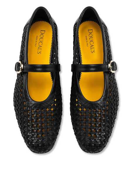 Balerini Doucals Doucals Leather Ballet Flats Black Femei (BM 17462808) 4