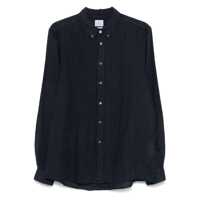 Camasi Paul Smith Navy Blue Linen Shirt Barbati