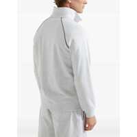 Pulovere Brunello Cucinelli pentru Barbati - Pulovere Brunello Cucinelli Brunello Cucinelli Cotton Leather Sweatshirt GRAY Barbati (BM 17464920) - B-mall.ro