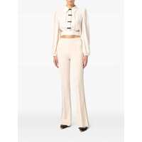Imbracaminte Elisabetta Franchi Dama - Pantaloni casual Elisabetta Franchi Elisabetta Franchi Flared Trousers Green Femei (BM 17465100) - B-mall.ro