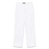 Pantaloni casual Peuterey White Cotton Blended Trousrs Femei