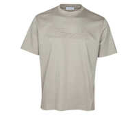 Tricouri Lanvin Cotton Denim T-Shirt With Logo Barbati
