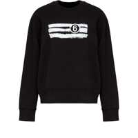 Pulovere Mm6 Maison Margiela Printed Cotton Sweatshirt Femei