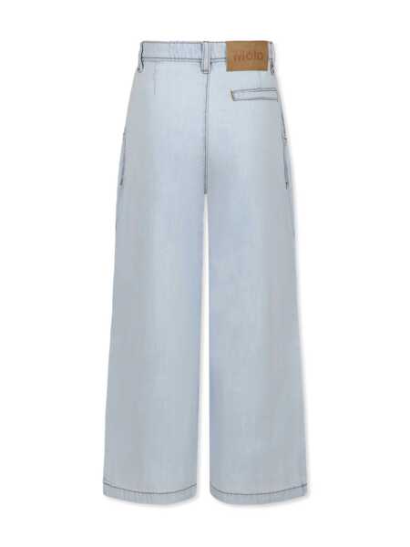 Pantaloni casual MOLO Aeisha Woven pants Light Blue Fete (BM 17466378) 2