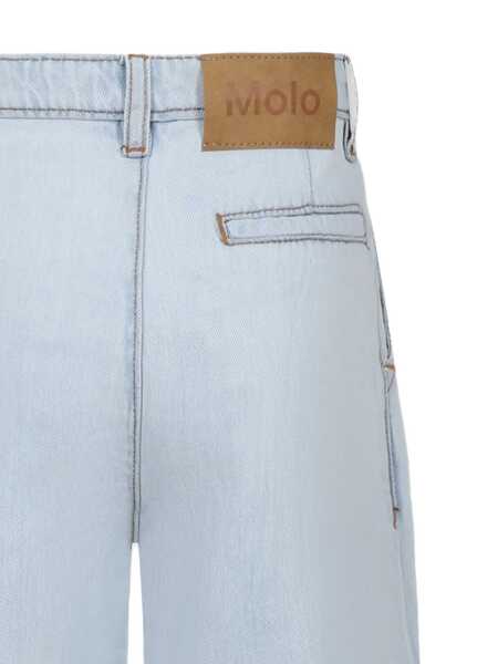 Pantaloni casual MOLO Aeisha Woven pants Light Blue Fete (BM 17466378) 3