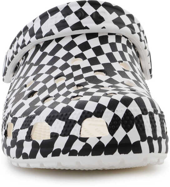 Slapi Crocs Classic warped checker clog White Femei (BM 17466853) 2