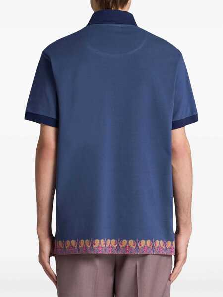 Tricouri Polo ETRO Polo Shirt With Print BLUE Barbati (BM 17467096) 3