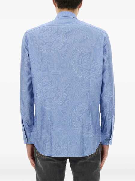Camasi casual ETRO Cotton Shirt AZURE Barbati (BM 17467117) 3