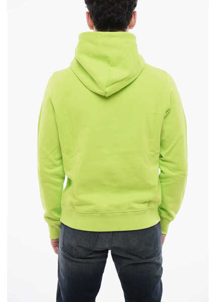 Bluze de trening Diesel Brushed Cotton Hoodie Sweatshirt With Embroidered Logo Yellow Barbati (BM 17467204) 2