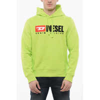 Bluze de trening Brushed Cotton Hoodie Sweatshirt With Embroidered Logo Barbati