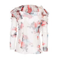 Camasi Philosophy Dama - Camasi Philosophy White shirt with colorful prints White Femei (BM 17468133) - B-mall.ro
