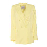Sacouri Yellow Double-breasted jacket Femei