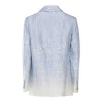 Geci Ermanno Scervino Dama - Paltoane Ermanno Scervino Jacket single-breasted Light Blue Femei (BM 17468265) - B-mall.ro