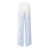 Pantaloni Ermanno Scervino Dama - Pantaloni Ermanno Scervino White and light blue trousers Light Blue Femei (BM 17468277) - B-mall.ro