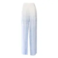 Pantaloni White and light blue trousers Femei