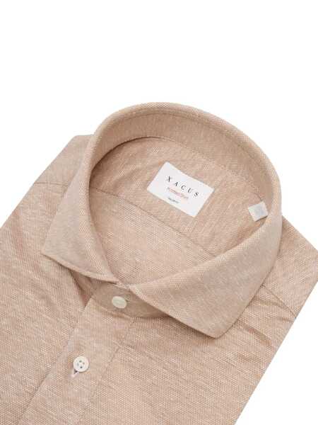 Camasi casual XACUS SHIRT Beige Barbati (BM 17468433) 2