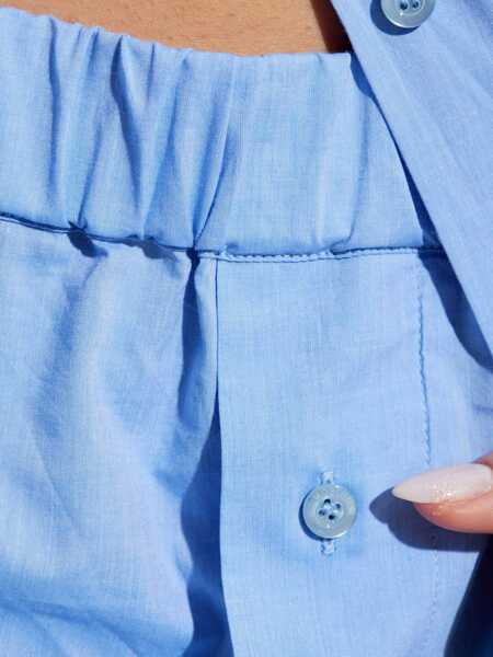 Salopete Moschino Poplin Chemise Jumpsuit BABY BLUE Femei (BM 17468551) 5