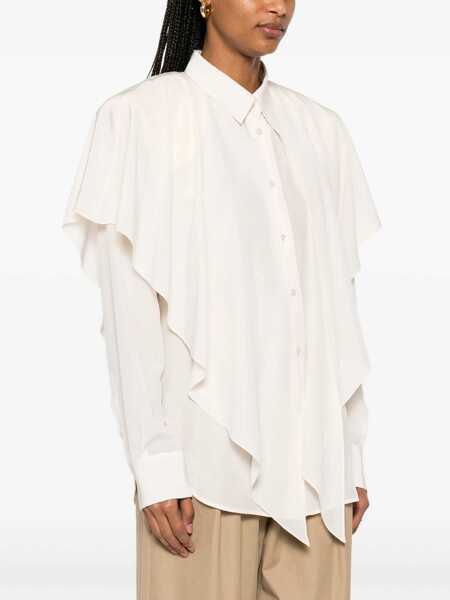 Bluze Stella McCartney Semi-Transparent Shirt With Layered Panel IVORY Femei (BM 17468563) 3