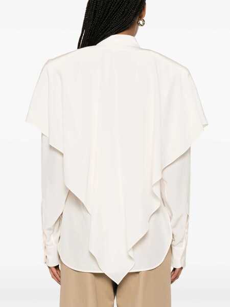 Bluze Stella McCartney Semi-Transparent Shirt With Layered Panel IVORY Femei (BM 17468563) 4