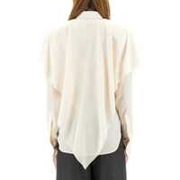 Imbracaminte Stella McCartney Dama - Bluze Stella McCartney Semi-Transparent Shirt With Layered Panel IVORY Femei (BM 17468563) - B-mall.ro