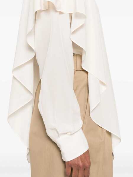 Bluze Stella McCartney Semi-Transparent Shirt With Layered Panel IVORY Femei (BM 17468563) 5