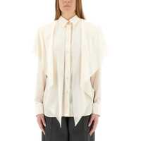 Bluze Semi-Transparent Shirt With Layered Panel Femei