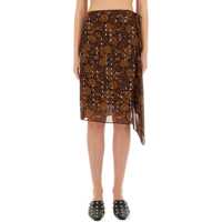 Fuste casual Skirt With Print And Appliqué Femei