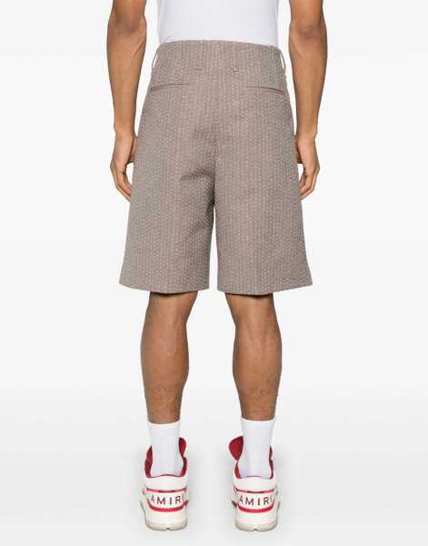 Pantaloni scurti Fendi Jacquard Bermuda Shorts BEIGE Barbati (BM 17468620) 4