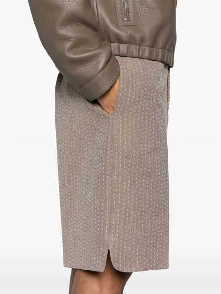 Pantaloni scurti Fendi Jacquard Bermuda Shorts BEIGE Barbati (BM 17468620) 5