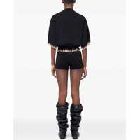 Imbracaminte RABANNE Dama - Tricouri RABANNE Knit Crop T-Shirt BLACK Femei (BM 17468626) - B-mall.ro