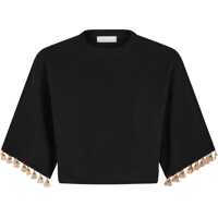 Tricouri Knit Crop T-Shirt Femei