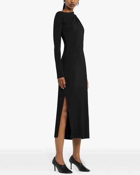 Rochii casual COURRGES Long One-Shoulder Dress BLACK Femei (BM 17468629) 3