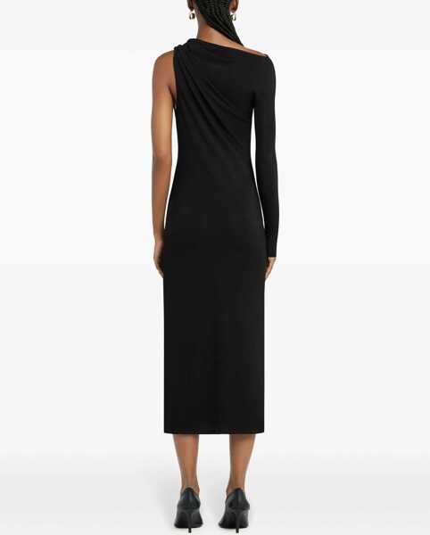 Rochii casual COURRGES Long One-Shoulder Dress BLACK Femei (BM 17468629) 4