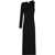 COURR&Egrave;GES Long One-Shoulder Dress BLACK