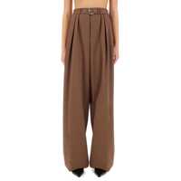 Pantaloni casual Wide-Leg Pants With Belt Femei