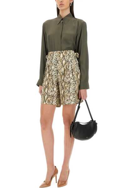 Bluze Dries Van Noten Silk Blend Satin Shirt GREEN Femei (BM 17469412) 2