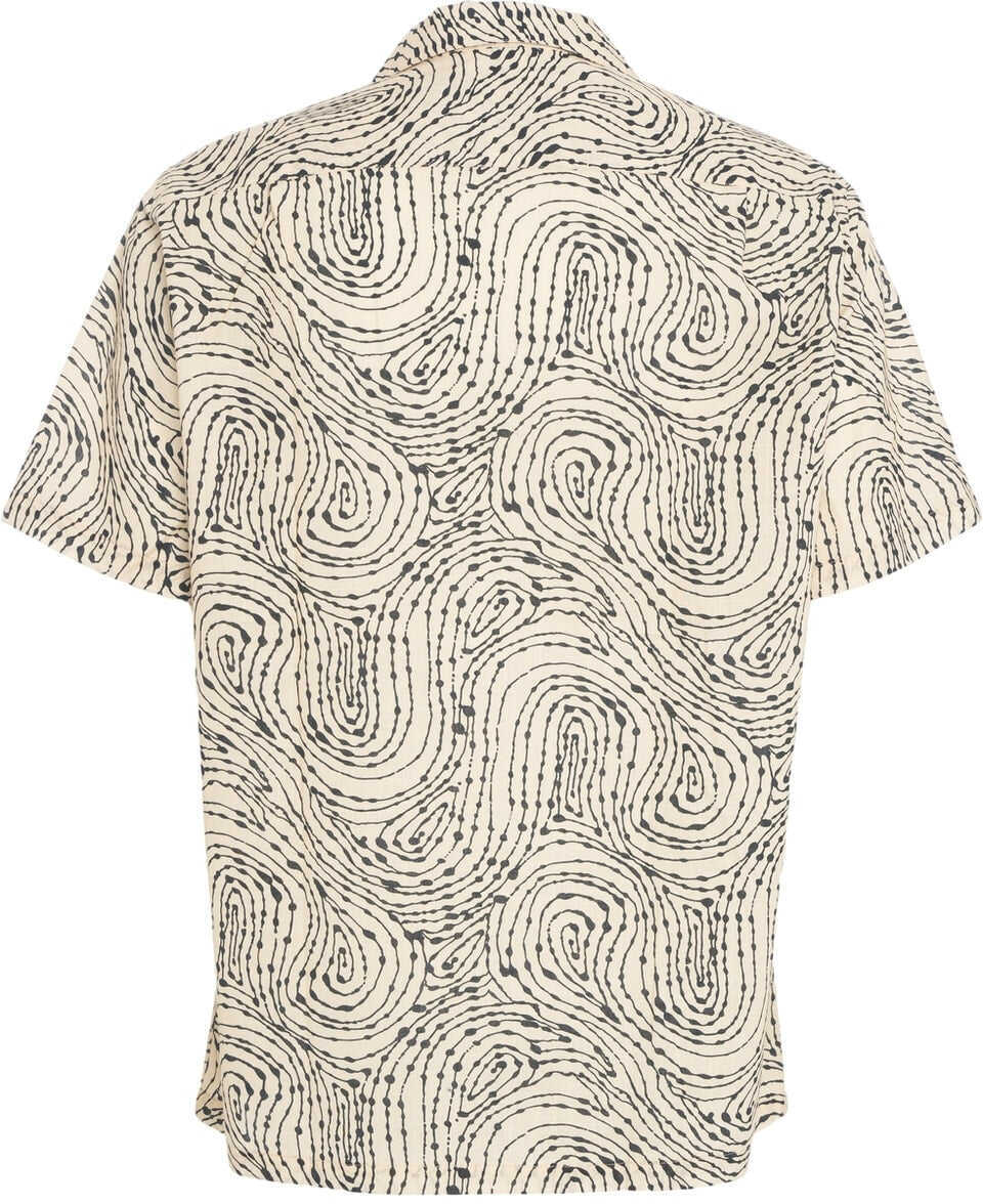 Camasi casual Portuguese Shirt with print Spiral Beige Barbati (BM 17469436) 3